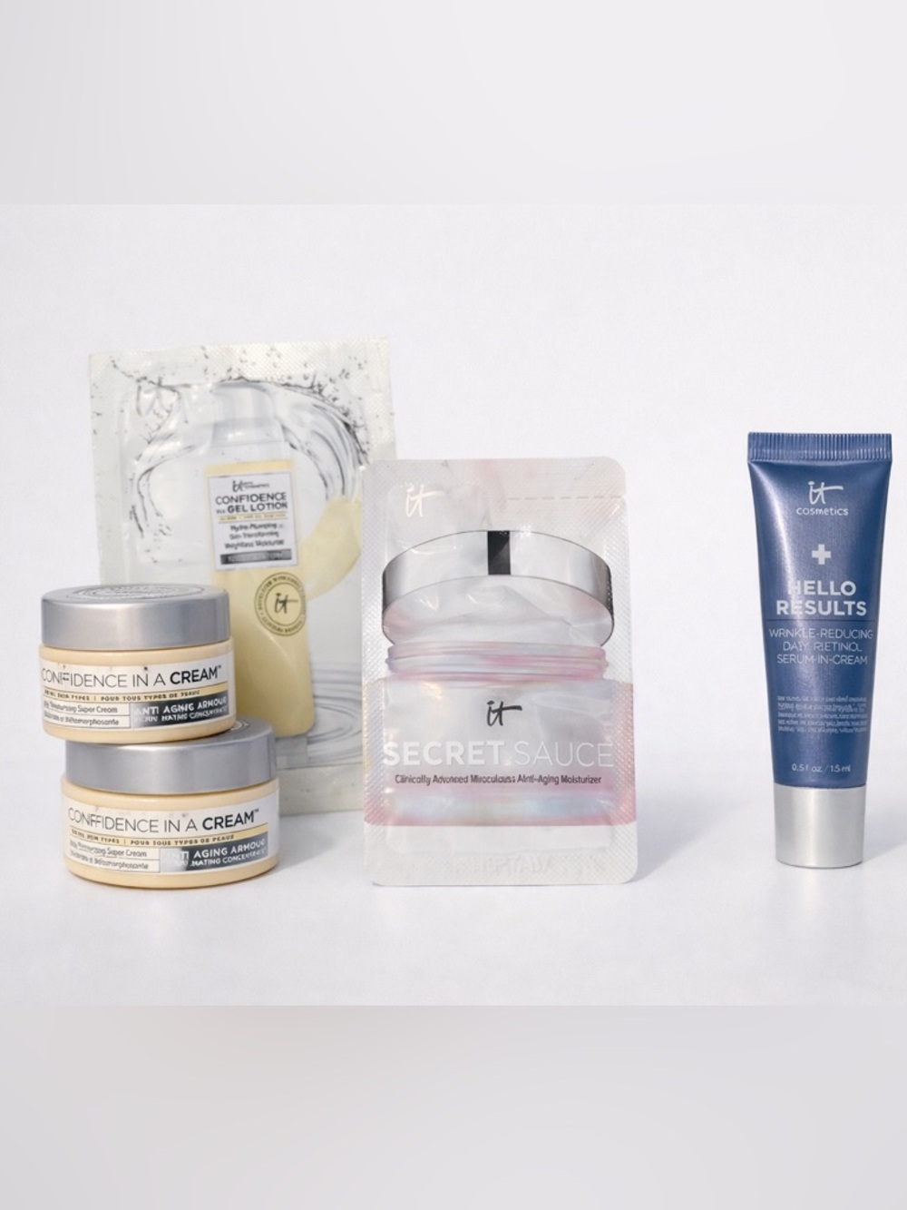IT Cosmetics Confidence in a Cream Secret Sauce Hello Results Skincare Set Lot - Picture 2 of 2